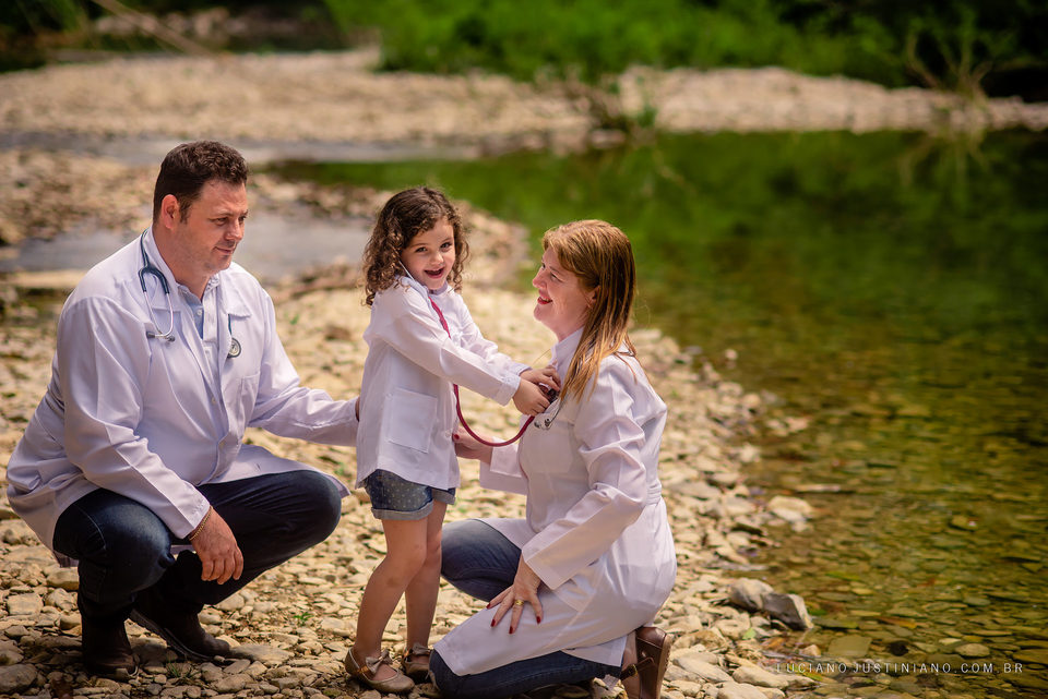 Ensaio Familia - Auriliana, José Roberto e Luiza Maria - Refugio Canaã - Bodoquena - MS